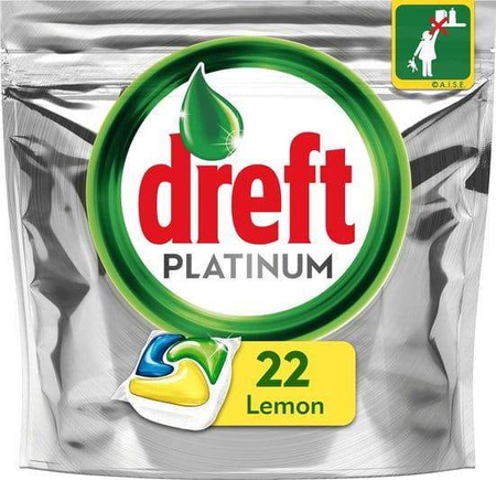 Dreft Platinum Lemon All in One 22 szt