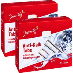 Jeden Tag Anti-Kalk Tabs Tabletki Przeciw Osadzaniu się Kamienia 2x51 szt.