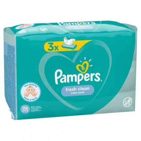 Pampers Fresh Clean Chusteczki Nawilżone 156 szt.