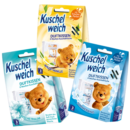 Kuschelweich Chusteczki Zapachowe Zestaw 3 sztuki DE 