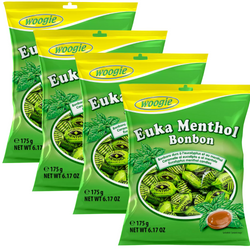 Woogie Cukierki Miętowo Eukaliptusowe 4x175g