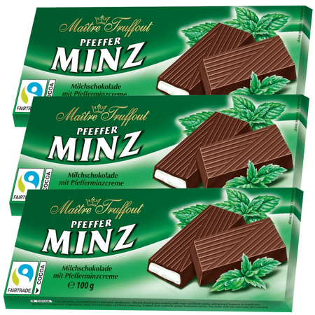 Maitre Truffout Czekolada Nadziewana Miętowa 100 g