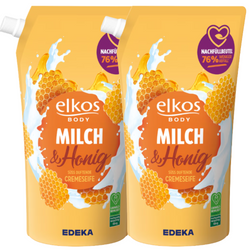 Elkos Milch & Honig Mydło w Płynie 2x1l