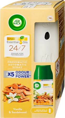 Air Wick Freshmatic Drzewo Sandałowe i Zmysłowa Wanilia Komplet 