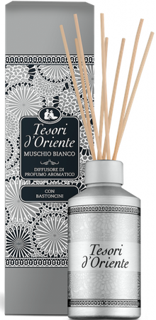 Tesori d'Oriente Muschio Bianco Dyfuzor Aromatyczny z Patyczkami 200 ml