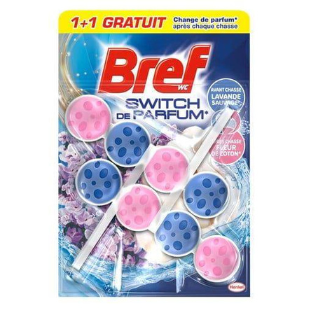 Bref Perfume Switch Kulki zmieniające zapach Lavende&Coton 2 x 50g