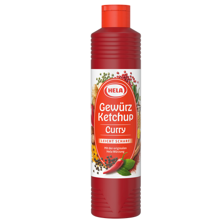 Hela Curry Gewürz Ketchup Leicht Scharf 800 ml