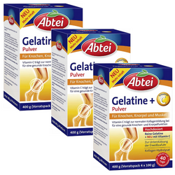 Abtei Gelatine Żelatyna + Wit. C 3 x 400 g