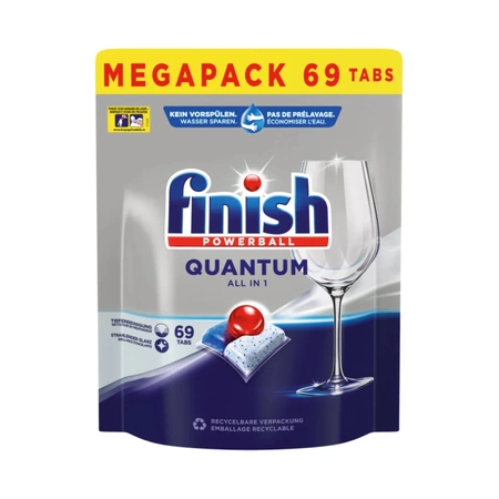 Finish Powerball Quantum all in1 Kapsułki do Zmywarki 69 szt.