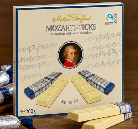 MaitreTruffout Mozartsticks White 200 g