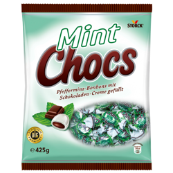 Storck Mint Chocs Cukierki Miętowe z Czekoladą 425 g