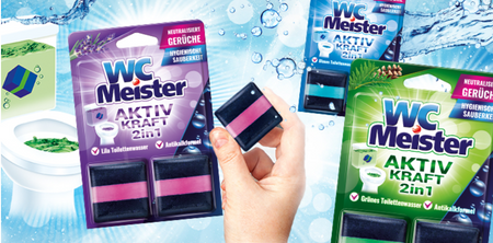 WC Meister Aktiv Kraft 2 in 1 Grunes 2x 50 g