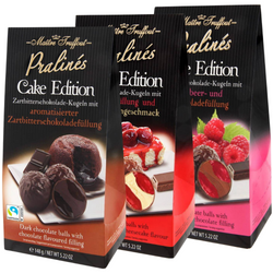 MaitreTruffout Pralinen Cake Edition Pralinki Zestaw Mix 3x148 g