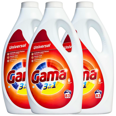 Gama Universal Żel do Prania 3x83 prania