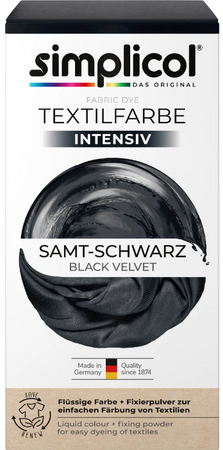 Simplicol Intensiv Aksamitna Czerń Samt-Schwarz Barwnik do Tkanin 