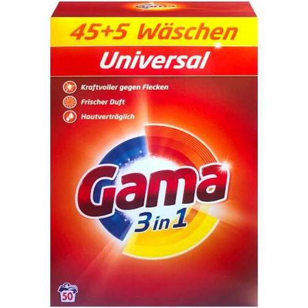 Gama Uniwersalny Proszek do Prania 45+5 prań DE