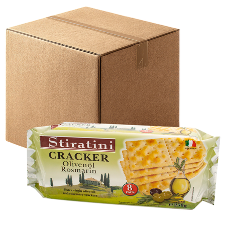 Stiratini Krakersy z Oliwą z Oliwek i Rozmarynem 250 g
