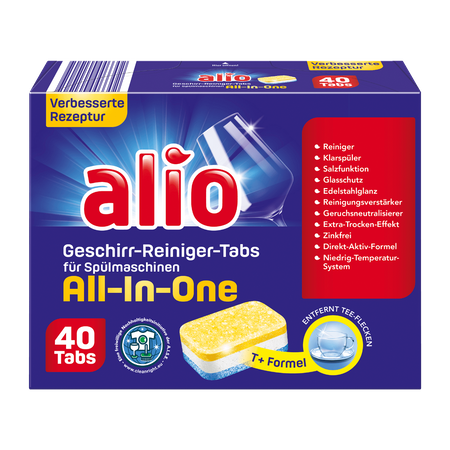 Alio all in one Tabletki do Zmywarki 40 szt.