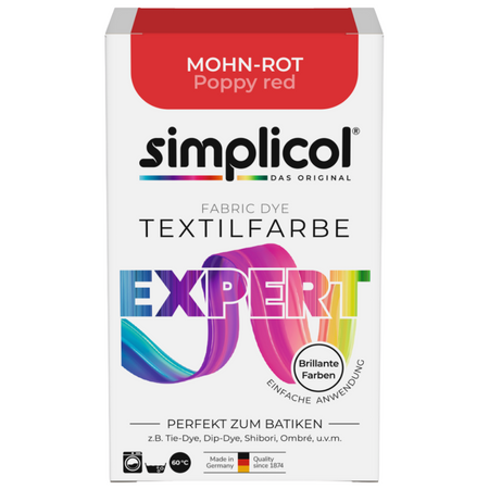 Simplicol Expert Barwnik do Tkanin Mohn-Rot Makowa Czerwień 150 g