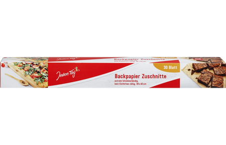 Jeden Tag Backpapier Papier do Pieczenia w Arkuszach 30 szt.