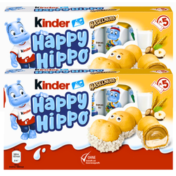 Kinder Happy Hippo Haselnuss 2x5 szt.