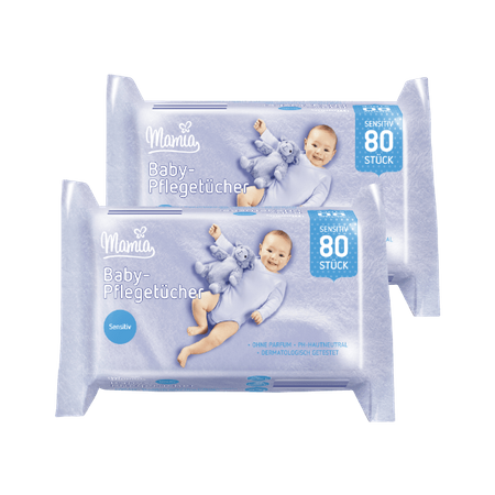 Mamia Chusteczki nawilżone Sensitiv 160 szt.
