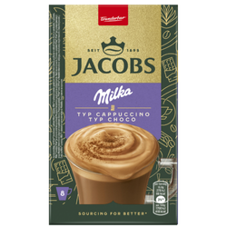 Jacobs Cappuccino Choco Milka w Saszetkach 8x15,8g