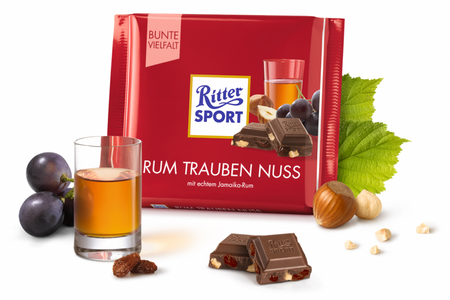 Ritter Sport Rum Raisins Hazelnuts 100 g