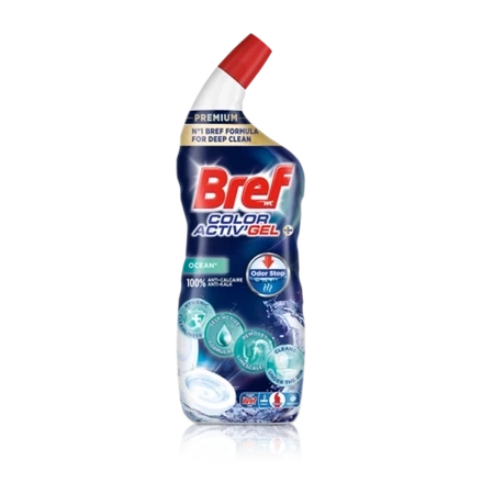 Bref Color Active Citrus Odor Stop Żel WC 700 ml