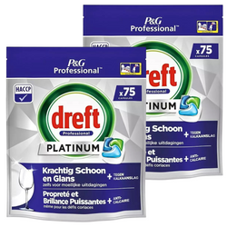 Dreft Platinum Kapsułki do Zmywarki 2x75 szt.
