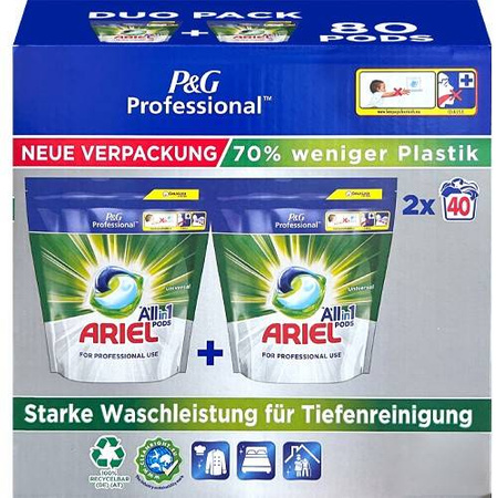 Ariel Universal All in 1 Pods 2 x 40 szt. 