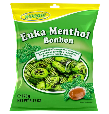 Woogie Cukierki Miętowo Eukaliptusowe 175 g