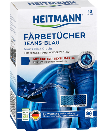 Heitmann Jeans-Blau Chusteczki do Jeansu 10 szt.