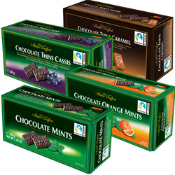 MaitreTruffout Talarki Czekoladowe z Kremem z Czarnej Porzeczki 200 g