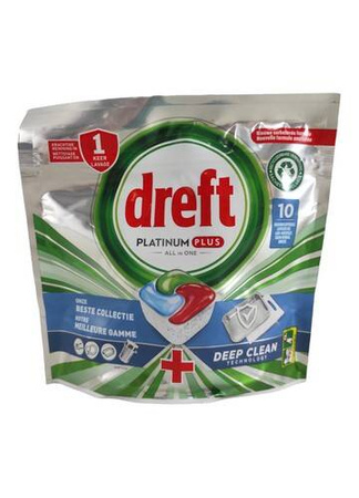 Dreft Platinum Plus All in One Kapsułki do Zmywarki 10 szt.