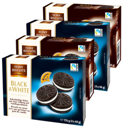 Feiny Biscuits Herbatniki Czarne i Czekoladowe 176 g