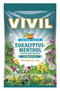 Vivil cukierki bez cukru Mięta z eukaliptusem 110 g