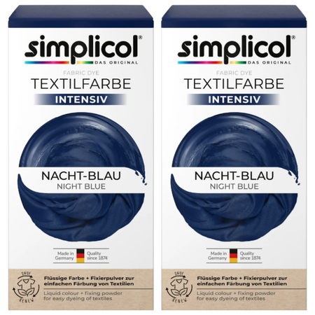 Simplicol Barwnik do Tkanin Nocny Błękit 2 sztuki