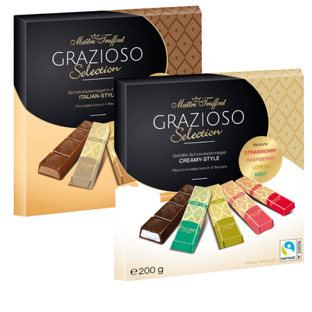 MaitreTruffout Zestaw Mieszanka Batoników Grazioso 2x200 g