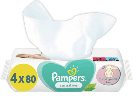 chusteczki pampers sensitive 4 pack