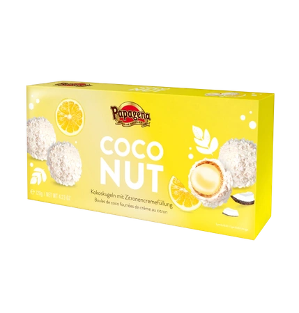 Papagena Kulki Kokosowe z Kremem Cytrynowym 120 g