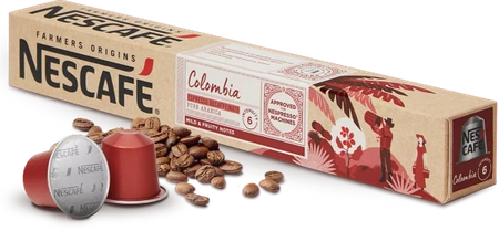 Nescafe Colombia Espresso Bezkofeinowe 10 szt.