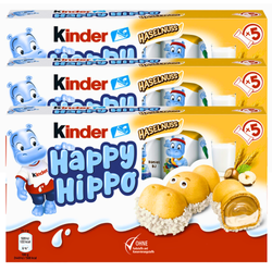 Kinder Happy Hippo Haselnuss 3x5 szt.