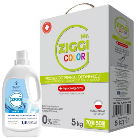 Mr. Ziggi Color Hipoalergiczny Proszek do Prania 70 prań