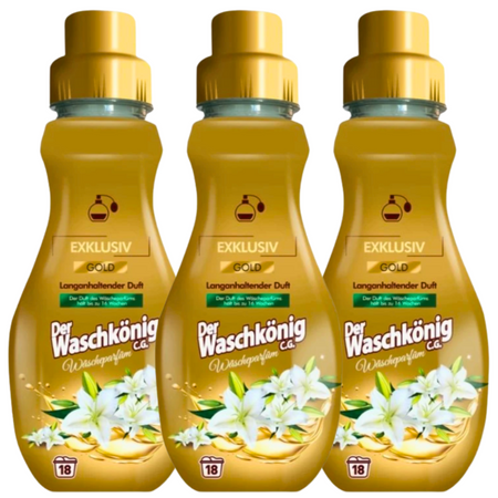 Der Waschkonig Perfumy do Prania Gold 3x18 prań