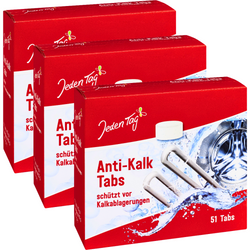 Jeden Tag Anti-Kalk Tabs Tabletki Przeciw Osadzaniu się Kamienia 3x51 szt.