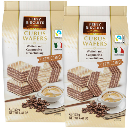 Feiny Biscuits Cubus Wafle z Kremem Cappuccino 125 g