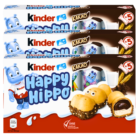 Kinder Happy Hippo Kakao 3x5 szt.