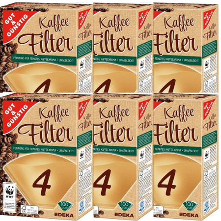 G&G Filtry do Kawy Rozmiar 4 6x100 szt.