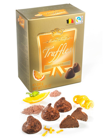 MaitreTruffout Belgijskie Trufle Pomarańczowe 200 g